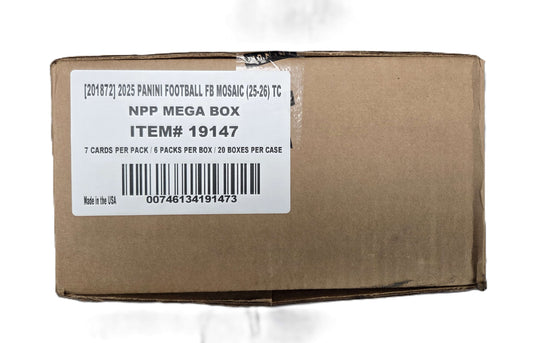 2025 Panini Mosaic Football Mega (Reactive Purple Parallels!) 20-Box Case